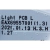 LEDS PARA ILUMINACION DE MONITOR LG / NUMERO DE PARTE EAX69557101 / EAX69557001 / PANEL LM270WR8(SS)(A1) / MODELO 27GP950-B.AUSOMPN